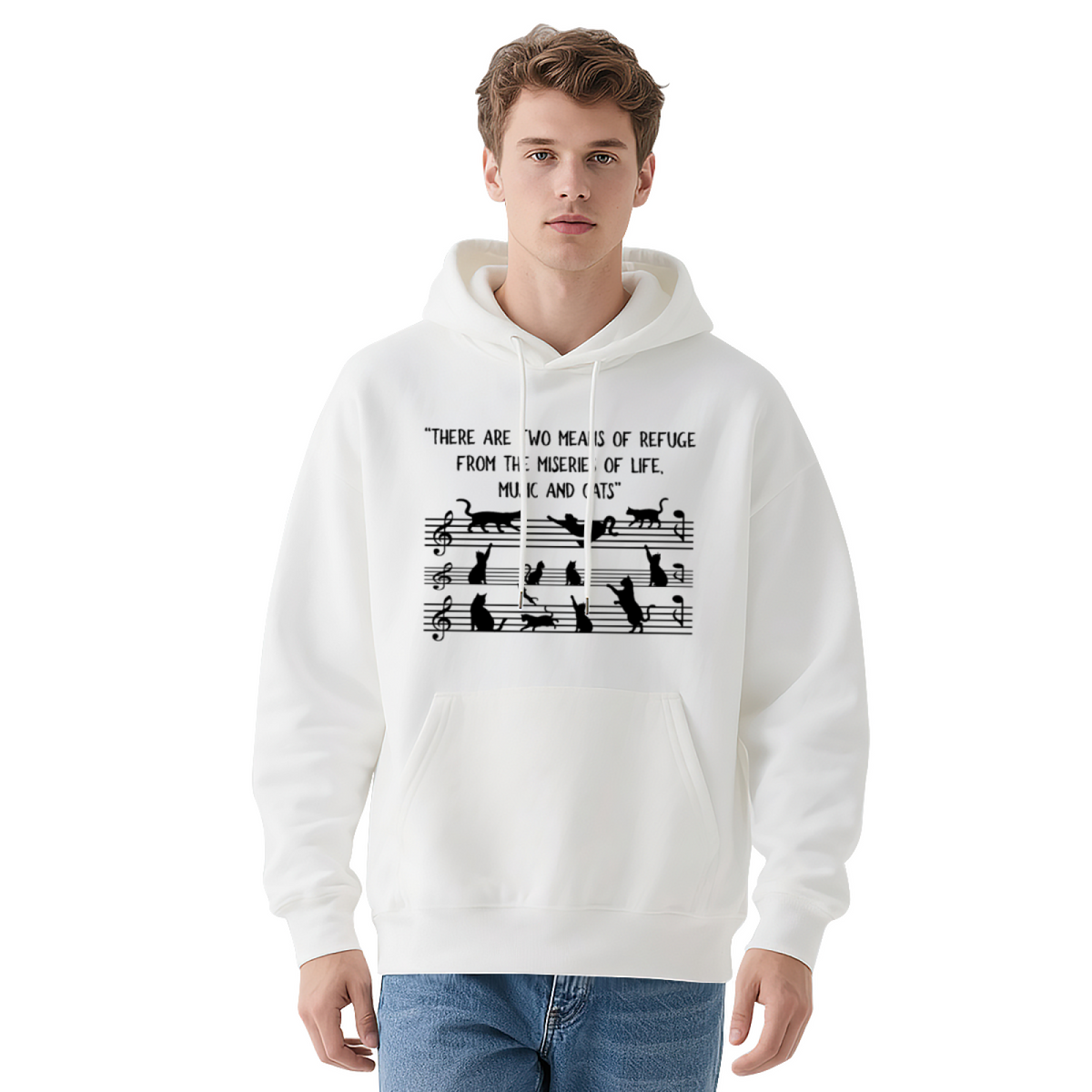 Cat Lover Graphic Hoodie