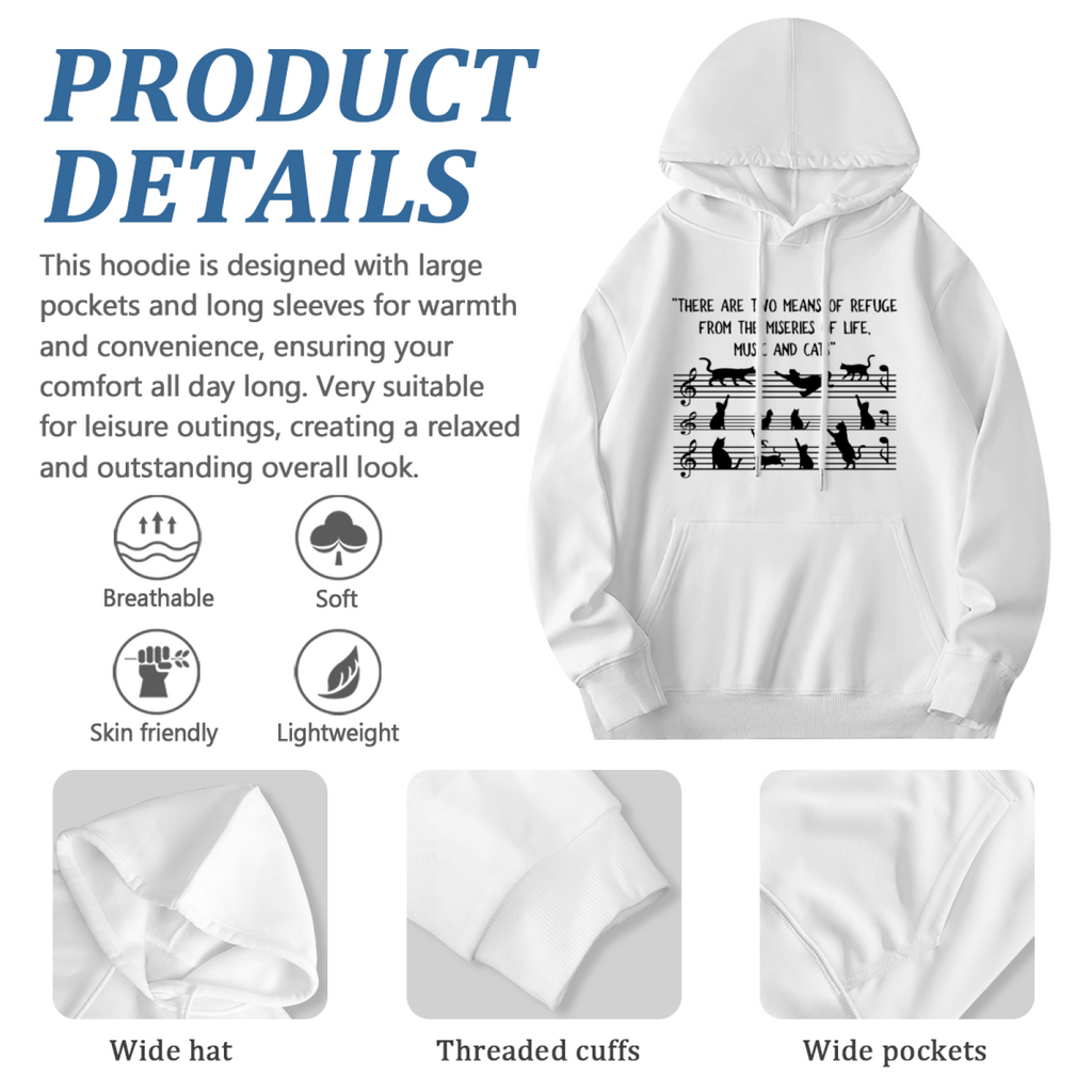 Cat Lover Graphic Hoodie
