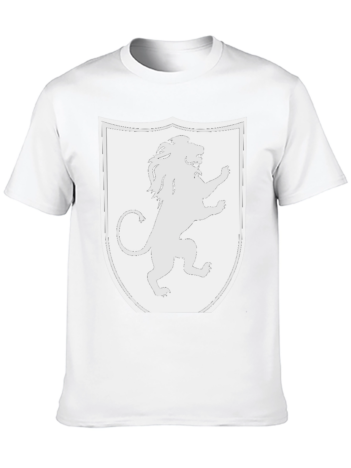 Lion Rampant Shield Black T-Shirt