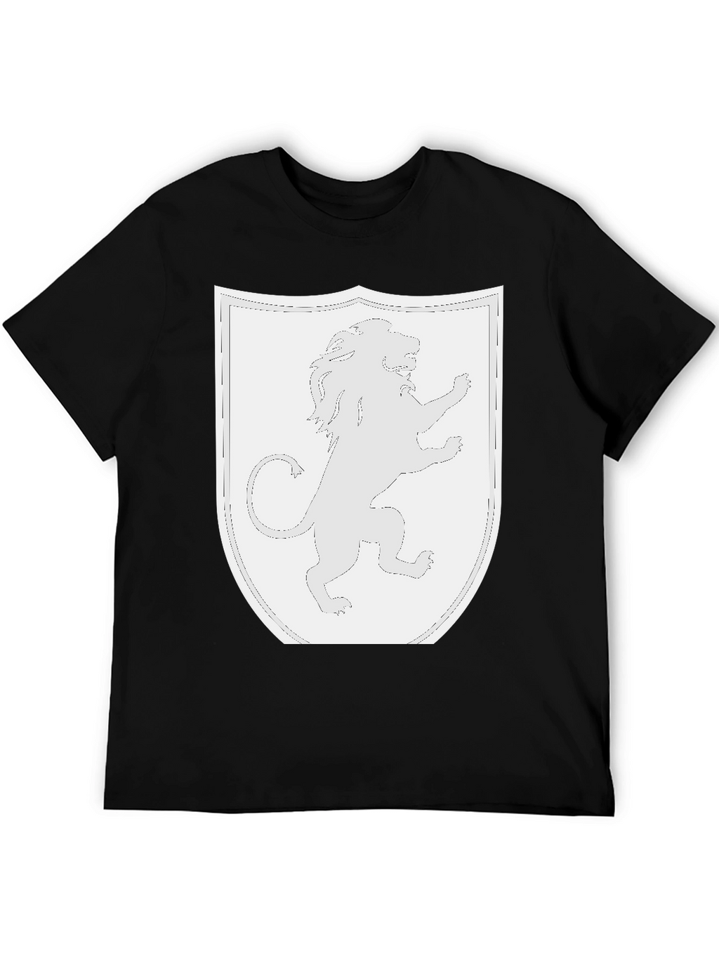 Lion Rampant Shield Black T-Shirt