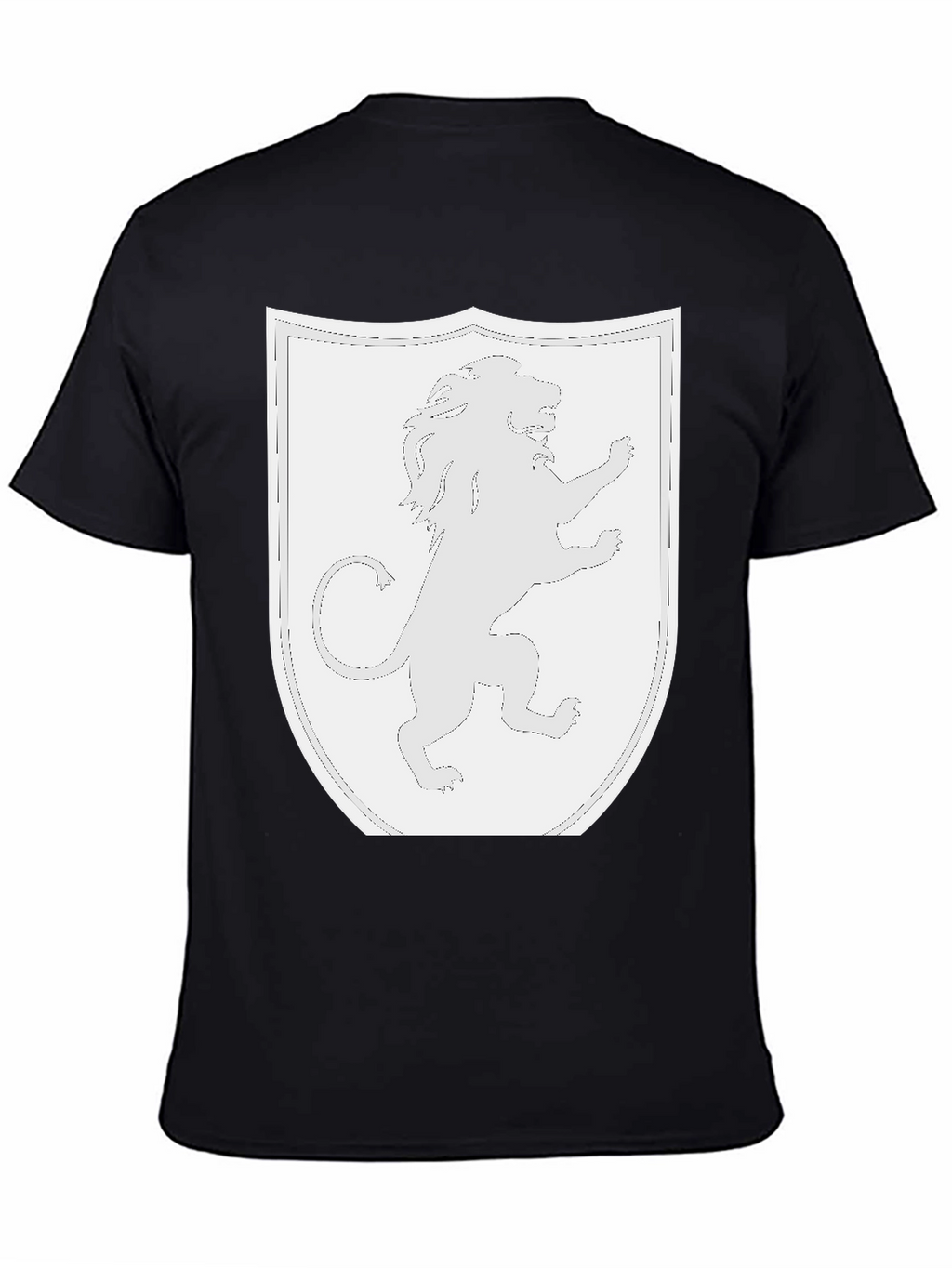 Lion Rampant Shield Black T-Shirt