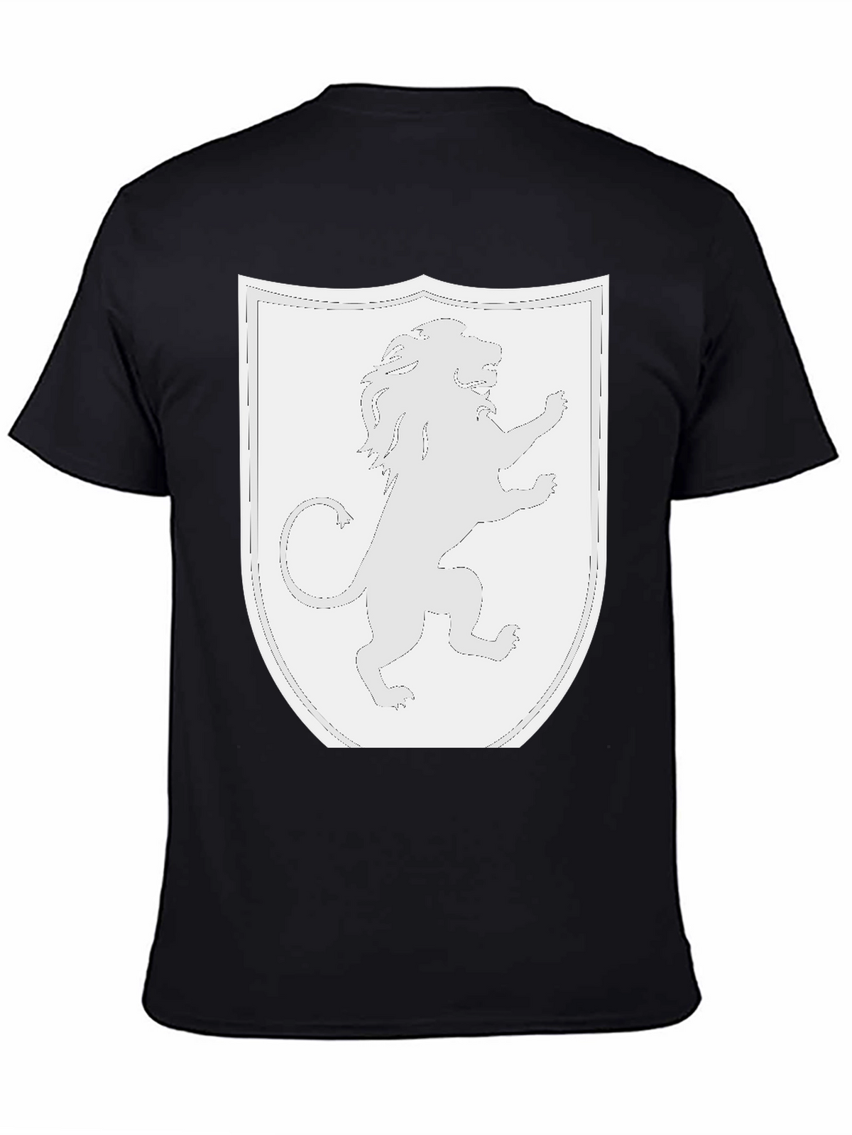 Lion Rampant Shield Black T-Shirt