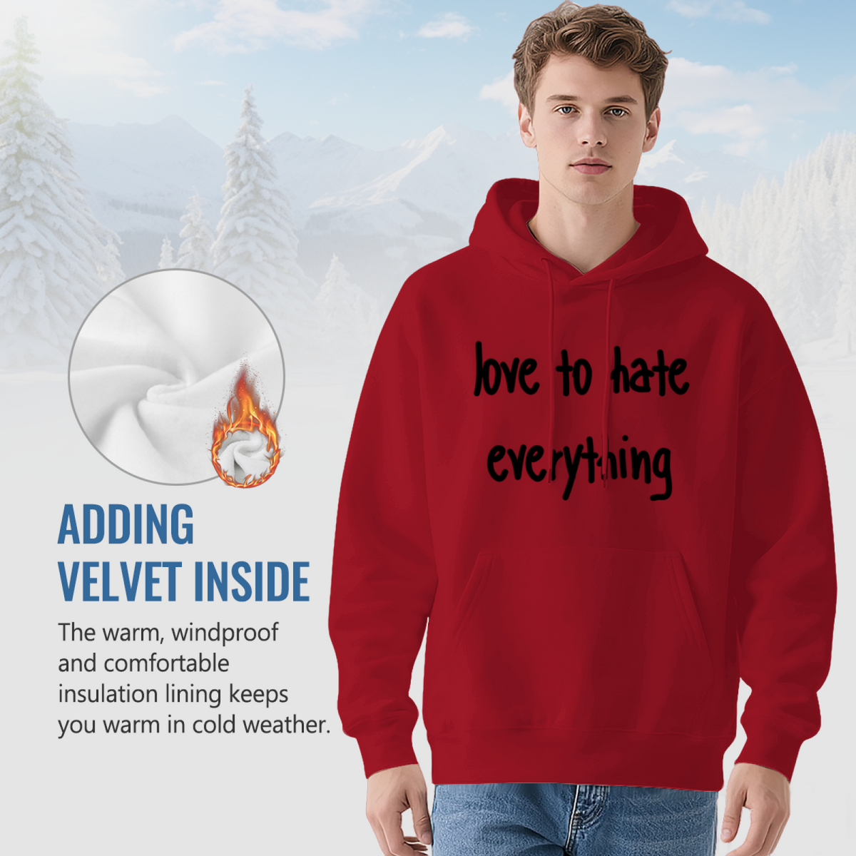 Love To Hate Everything Hoodie
