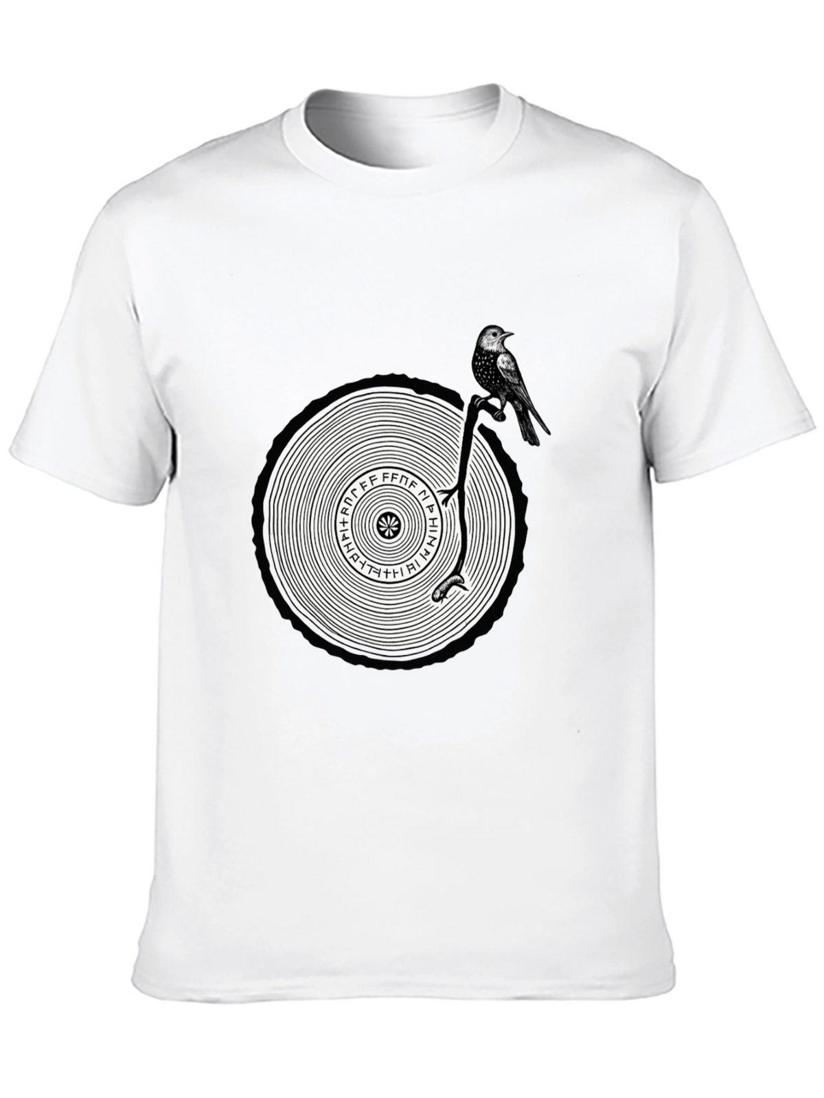 Mystic Bird Tree Ring Graphic Tee
