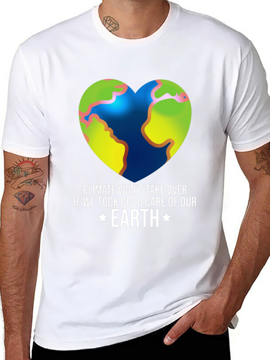 Climate Change Awareness Earth Graphic Tee