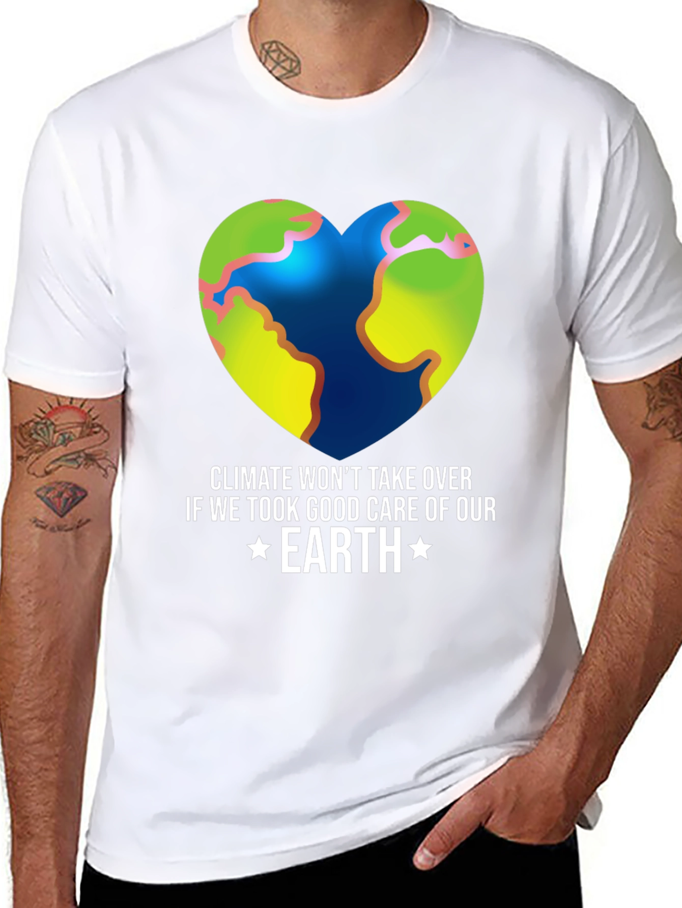 Climate Change Awareness Earth Graphic Tee