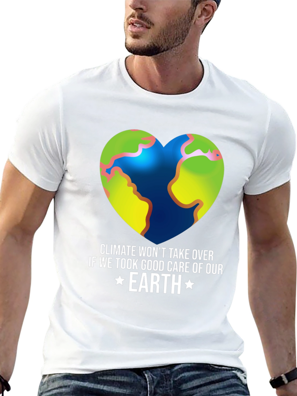 Climate Change Awareness Earth Graphic Tee