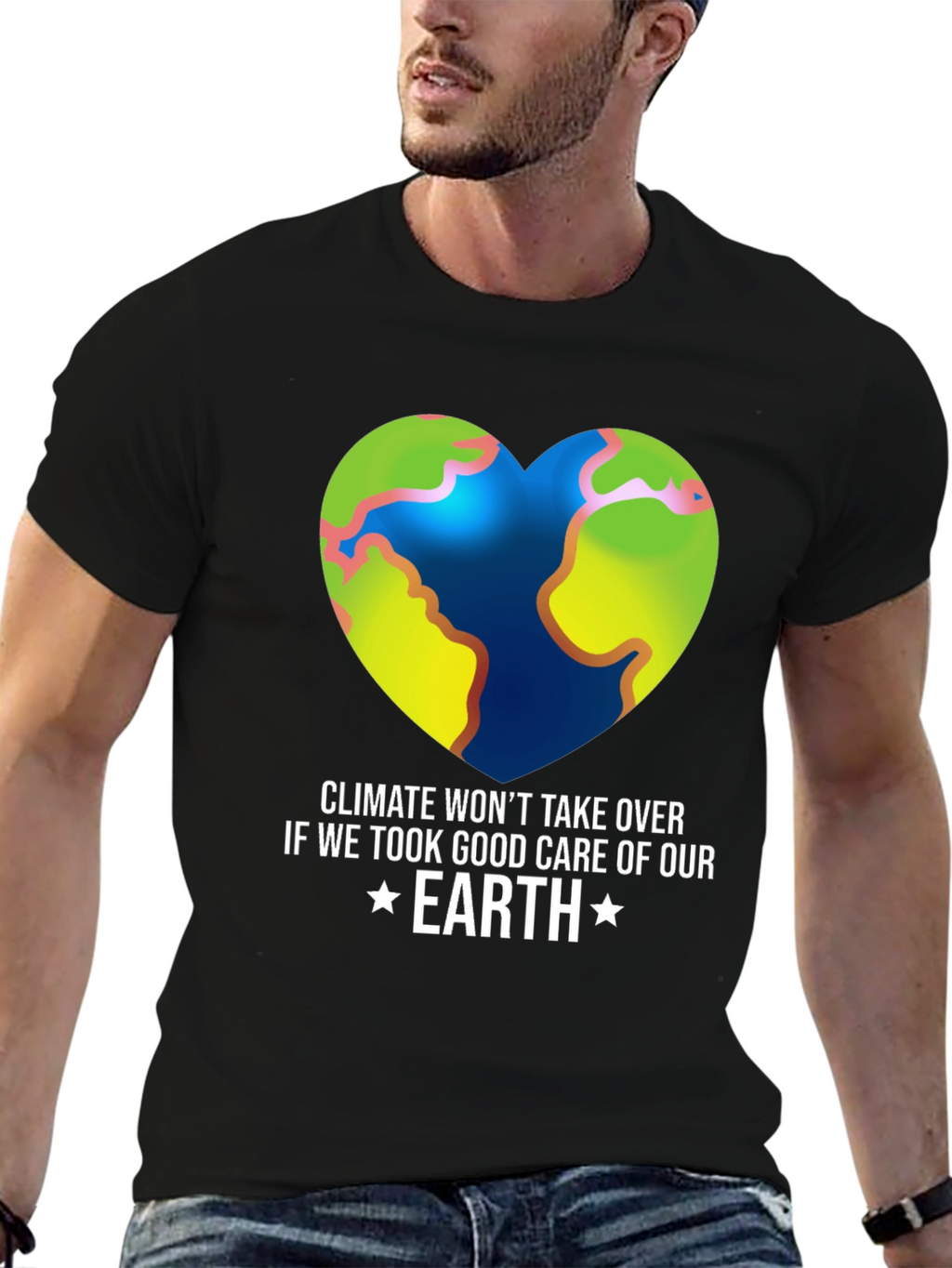 Climate Change Awareness Earth Graphic Tee