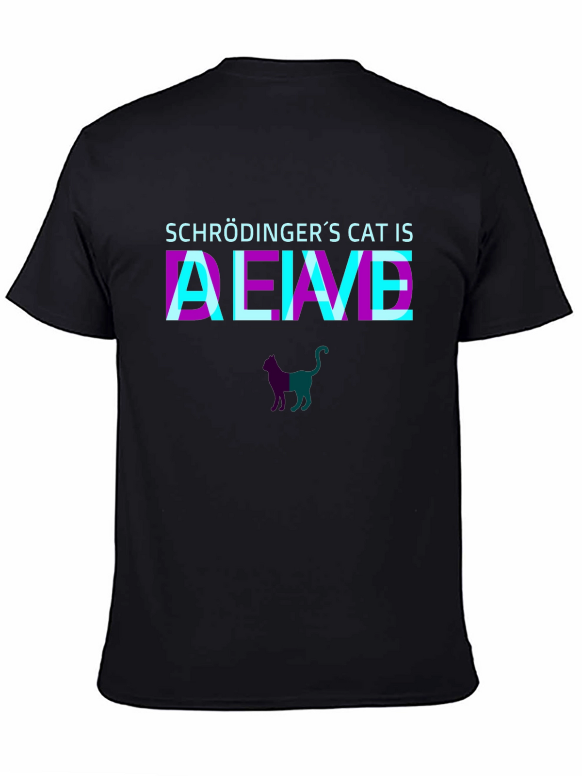 Schrödingers Cat Alive T-Shirt - Quantum Physics Tee