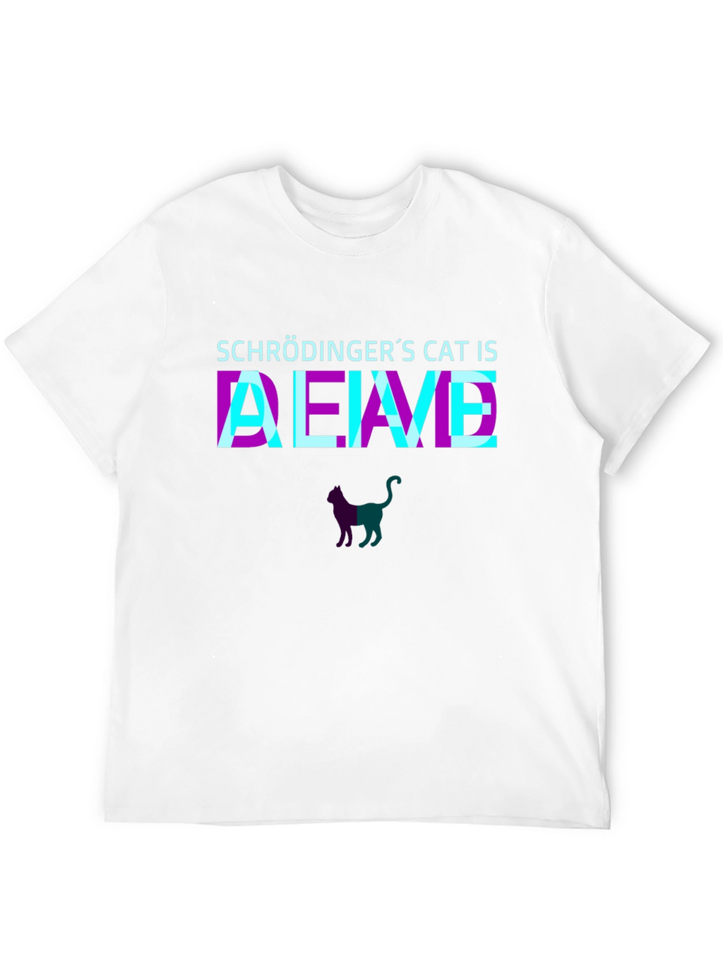 Schrödingers Cat Alive T-Shirt - Quantum Physics Tee
