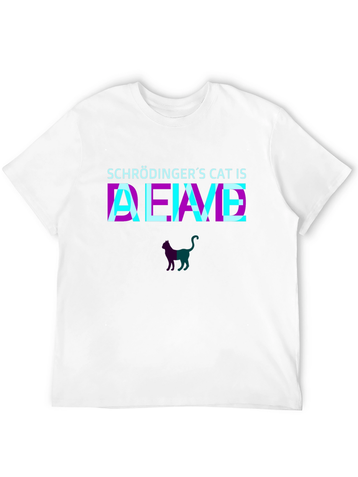 Schrödingers Cat Alive T-Shirt - Quantum Physics Tee