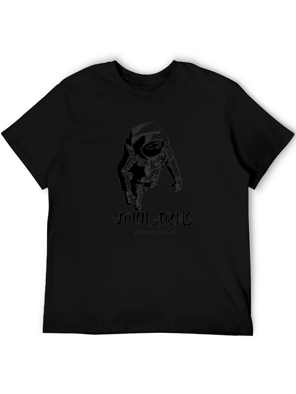 Open Arms Space T-Shirt - Astronaut Design