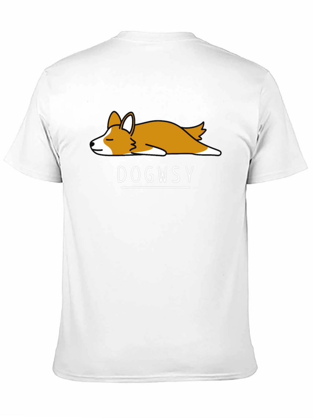 Dogwsy Nap Corgi Black T-Shirt