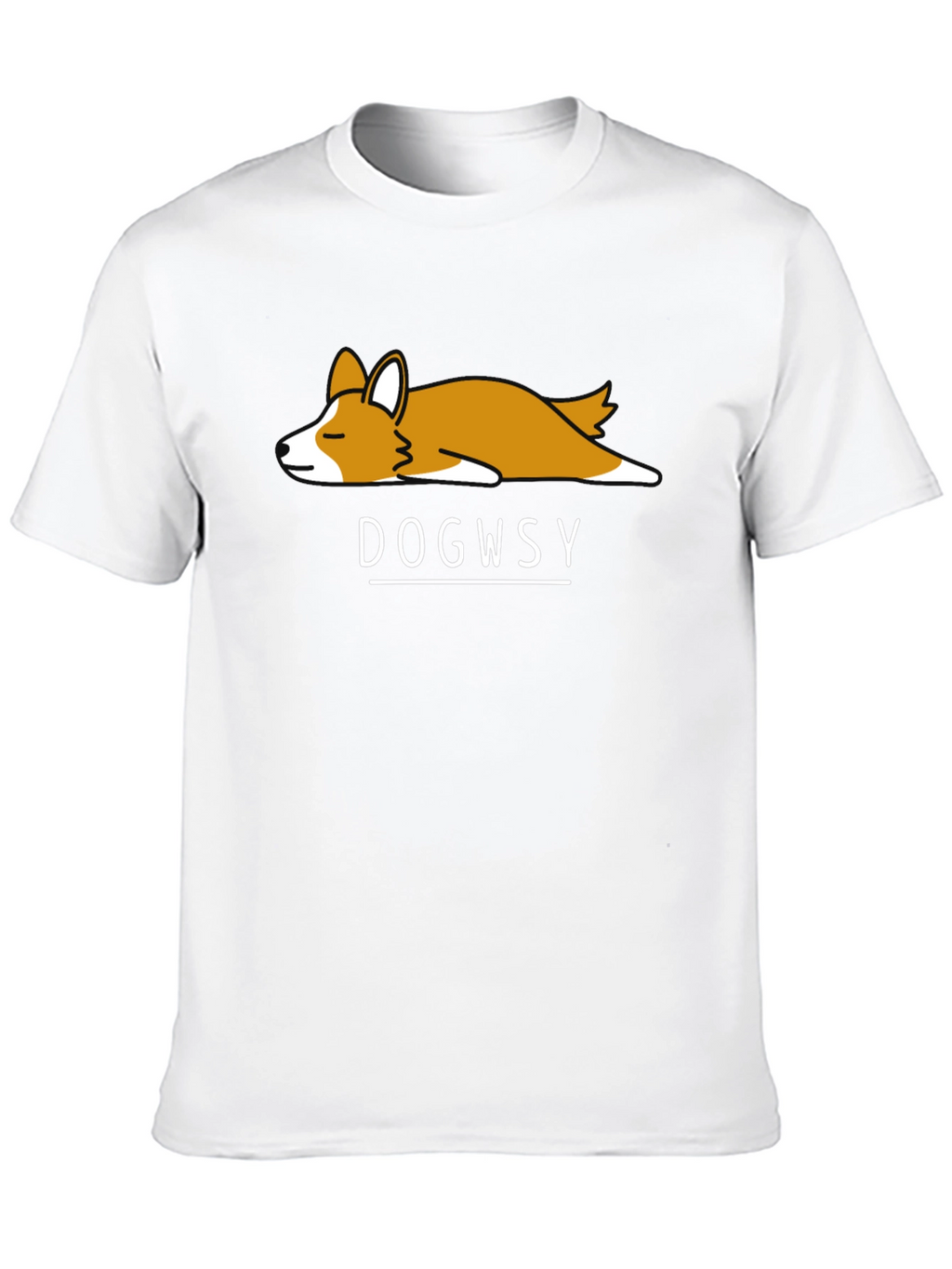 Dogwsy Nap Corgi Black T-Shirt