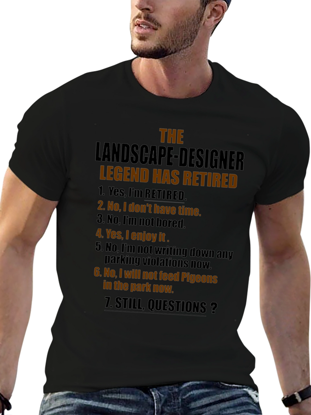 Retired Landscape Designer Legend T-Shirt