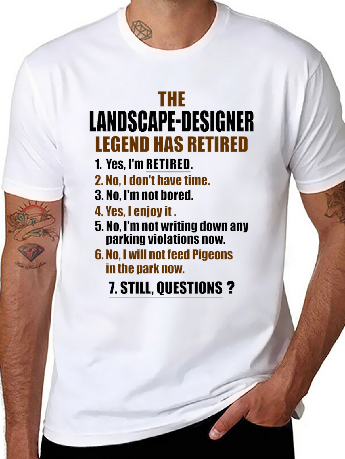 Retired Landscape Designer Legend T-Shirt