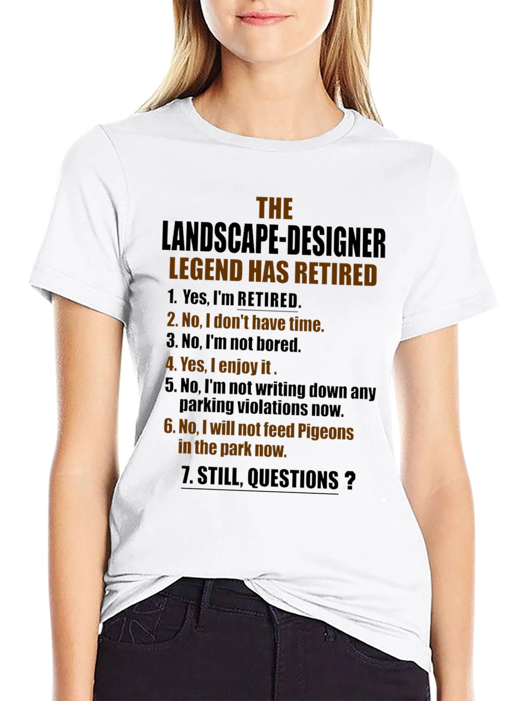 Retired Landscape Designer Legend T-Shirt