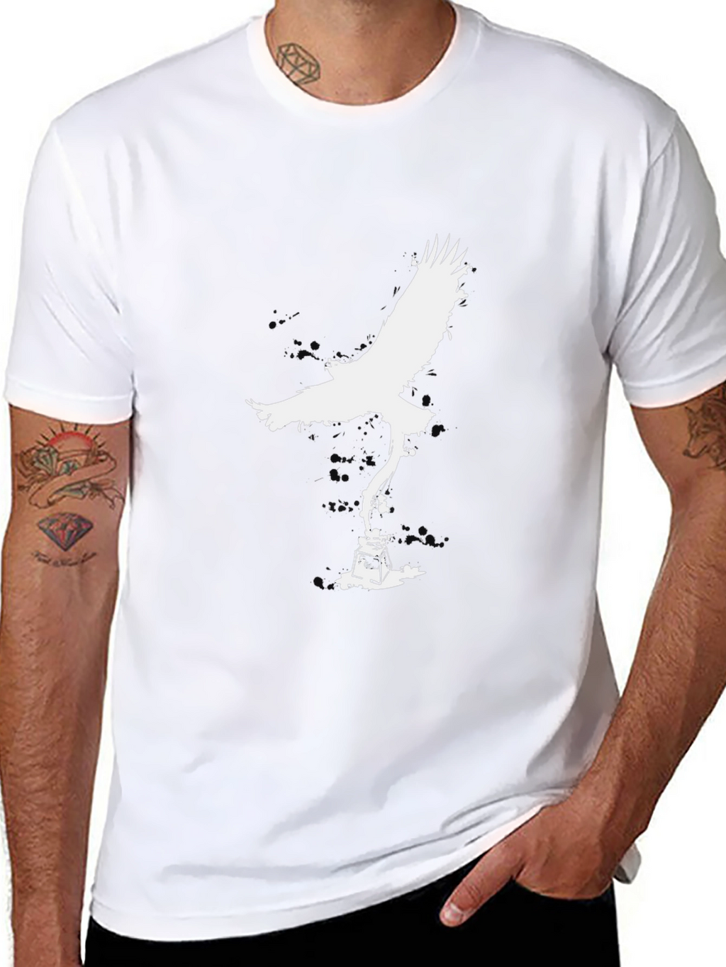 Eagle & Inkwell Graphic Tee - Mens Black T-Shirt