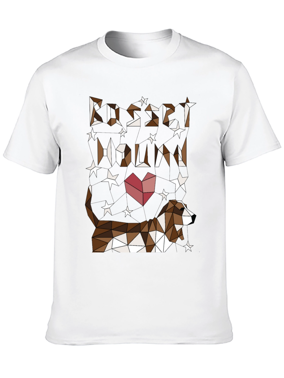 Geometric Basset Hound Graphic T-Shirt