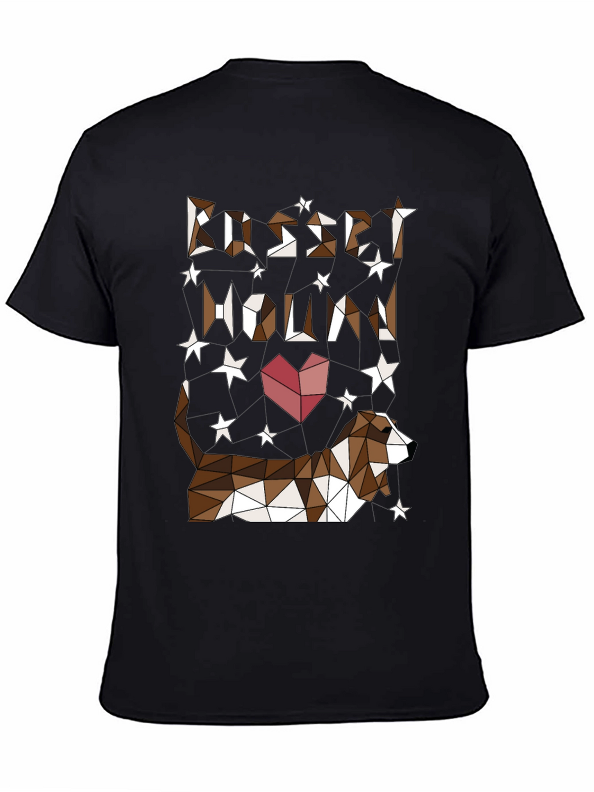 Geometric Basset Hound Graphic T-Shirt