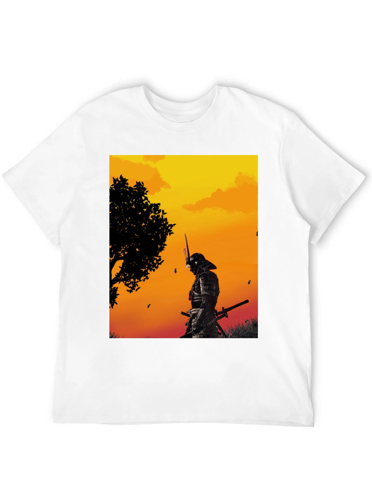 Samurai Warrior Graphic Black T-Shirt