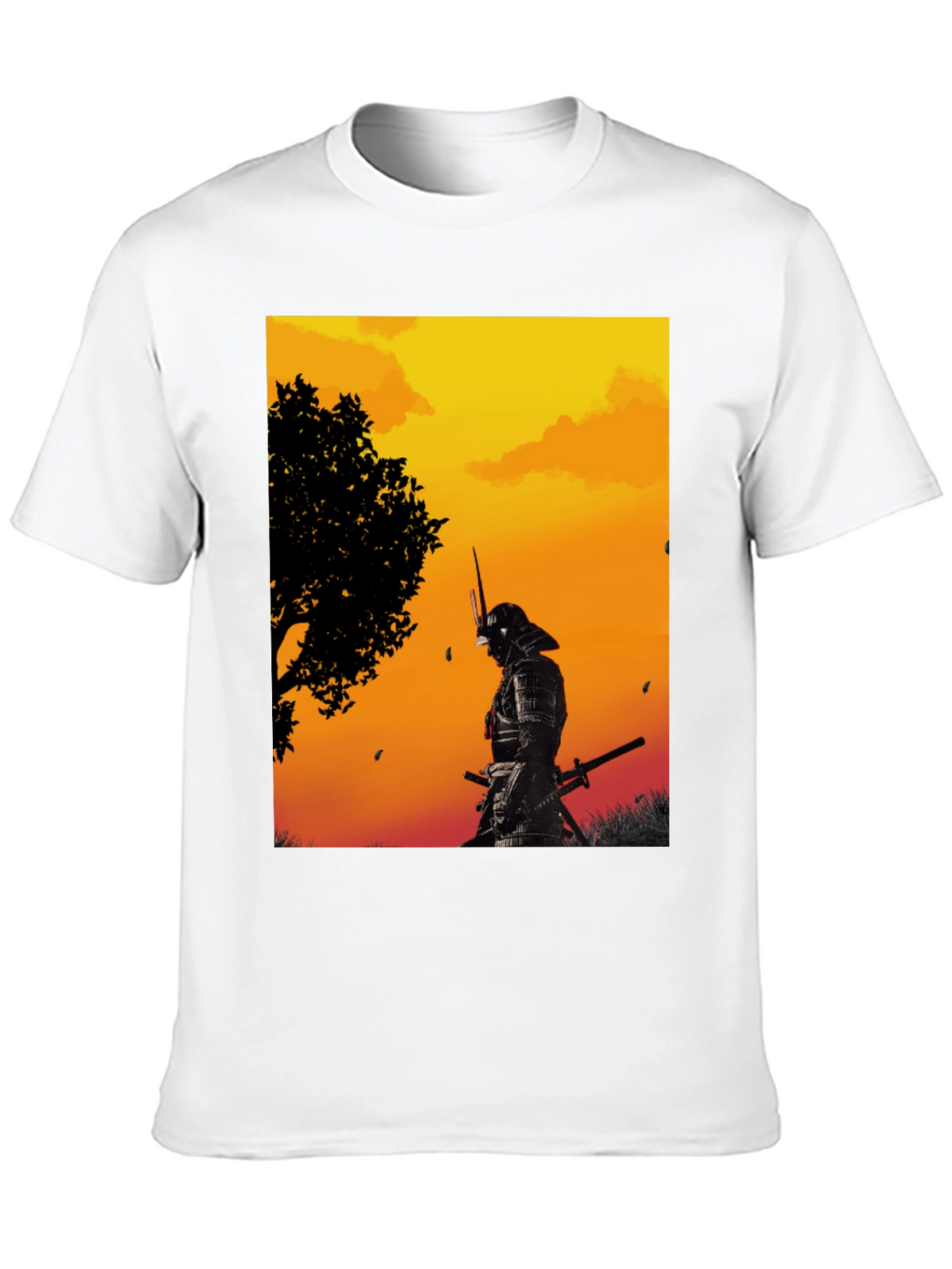 Samurai Warrior Graphic Black T-Shirt
