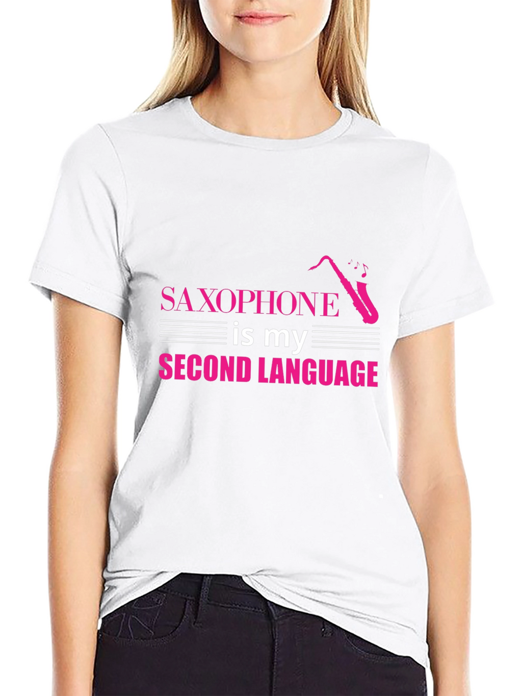 Saxophone Second Language T-Shirt - Musician Tee