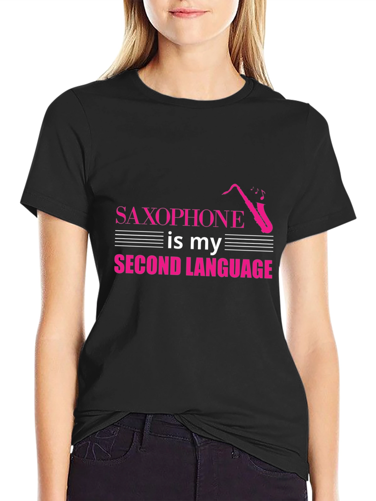 Saxophone Second Language T-Shirt - Musician Tee