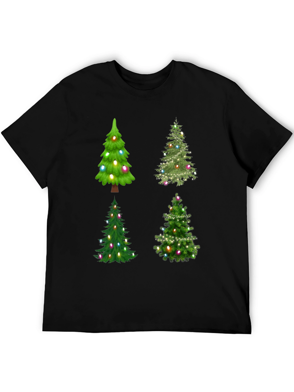 Christmas Trees T-Shirt Festive Holiday Tee