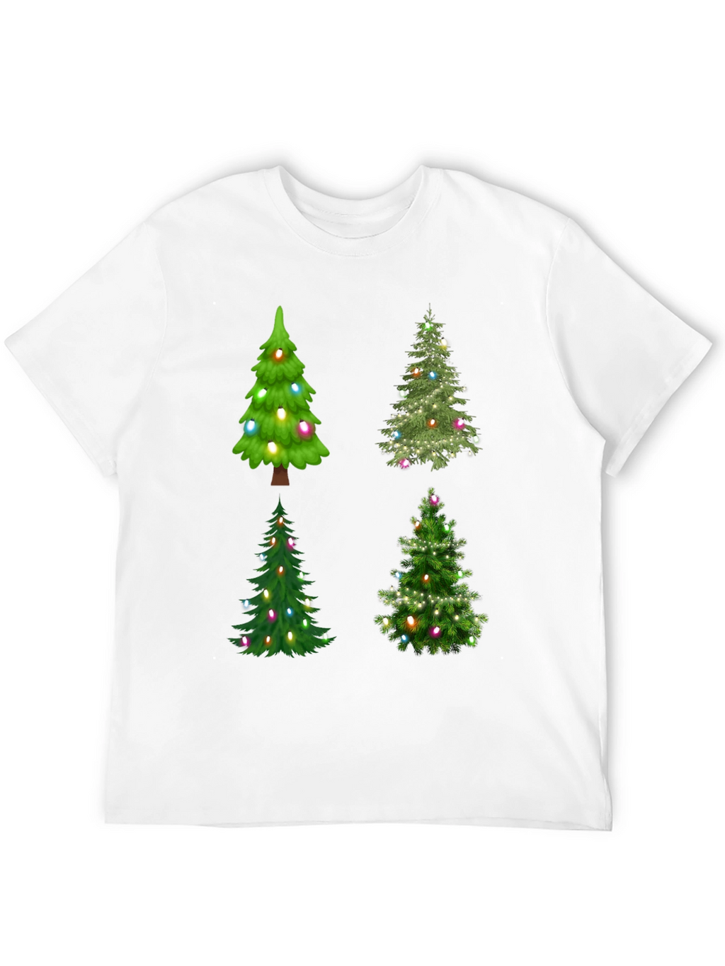 Christmas Trees T-Shirt Festive Holiday Tee