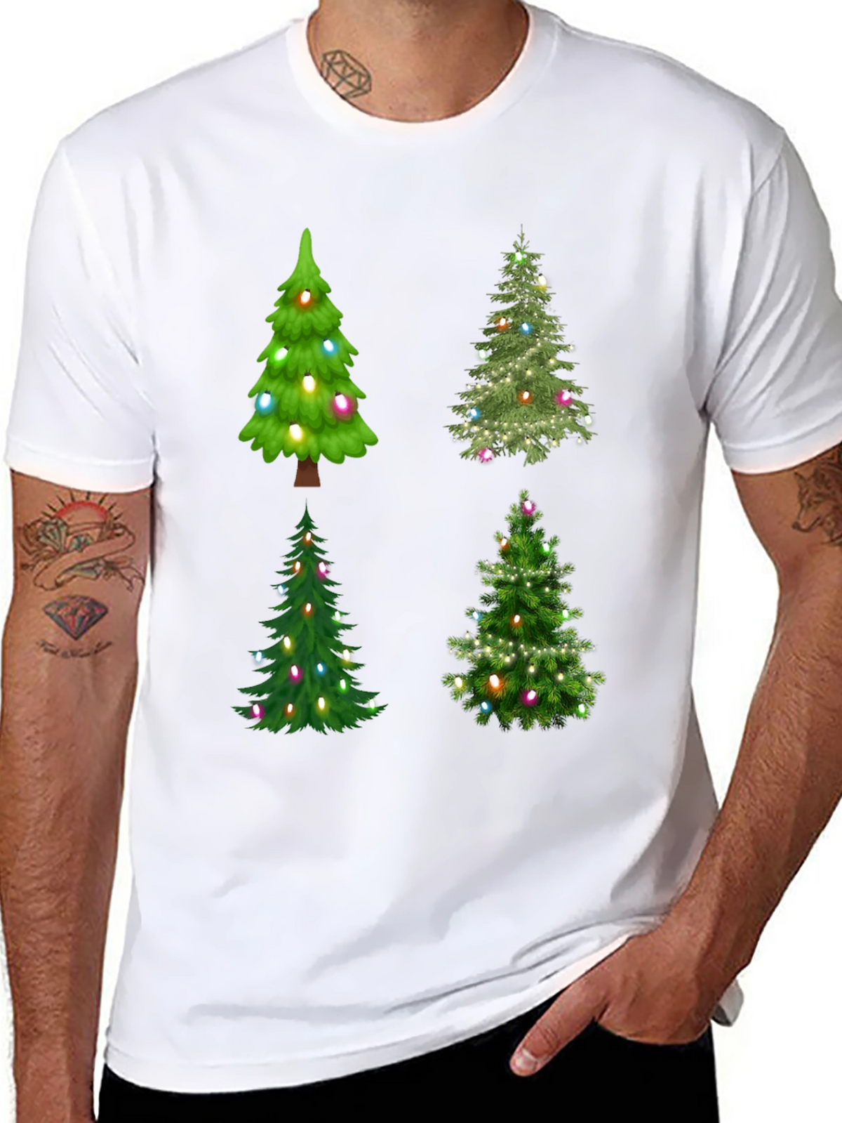 Christmas Trees T-Shirt Festive Holiday Tee