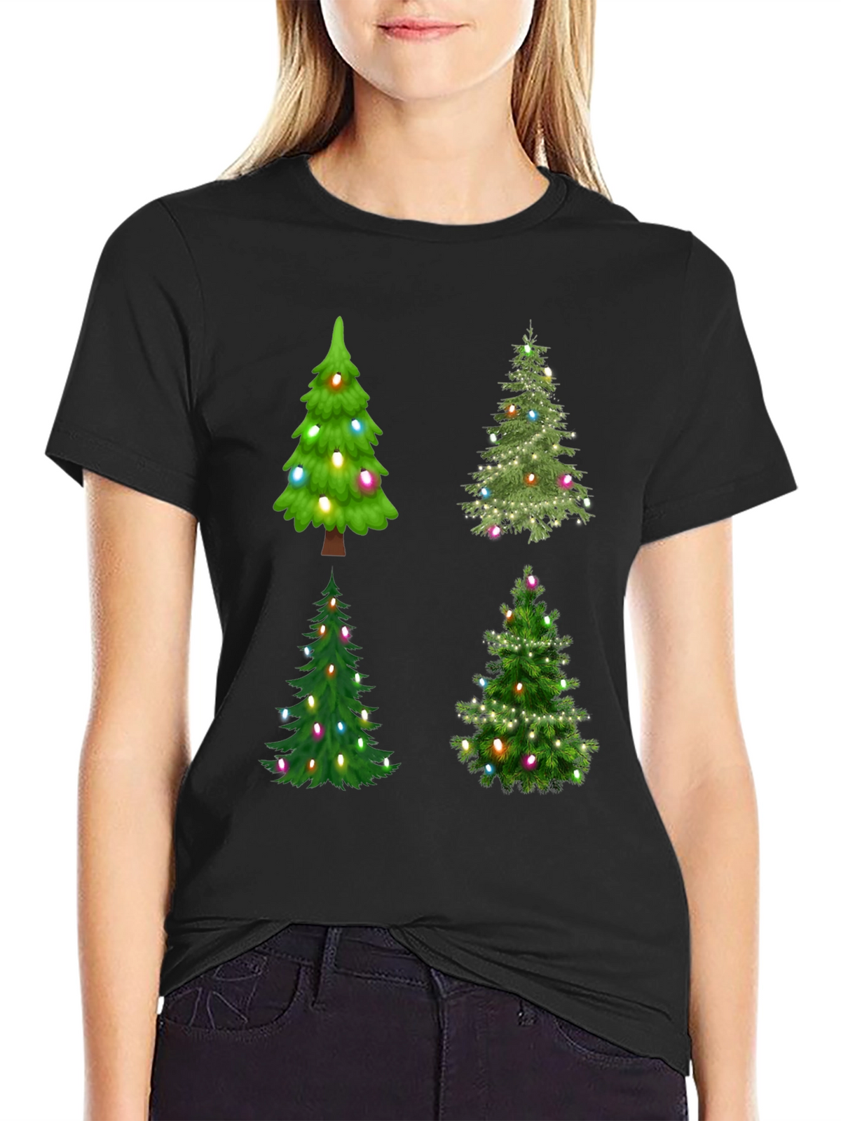 Christmas Trees T-Shirt Festive Holiday Tee
