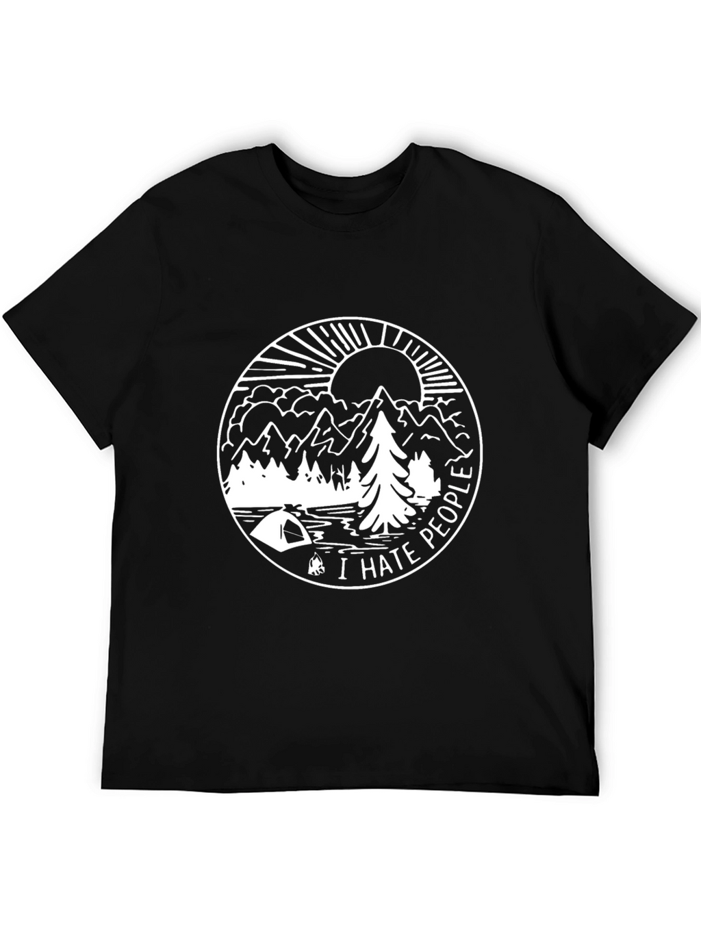 I Hate People Camping Graphic Tee