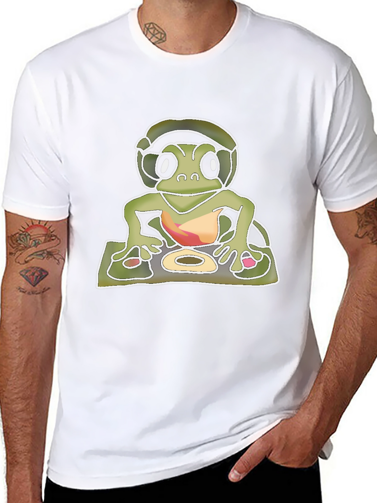 DJ Turtle Graphic T-Shirt - Cool & Unique Design
