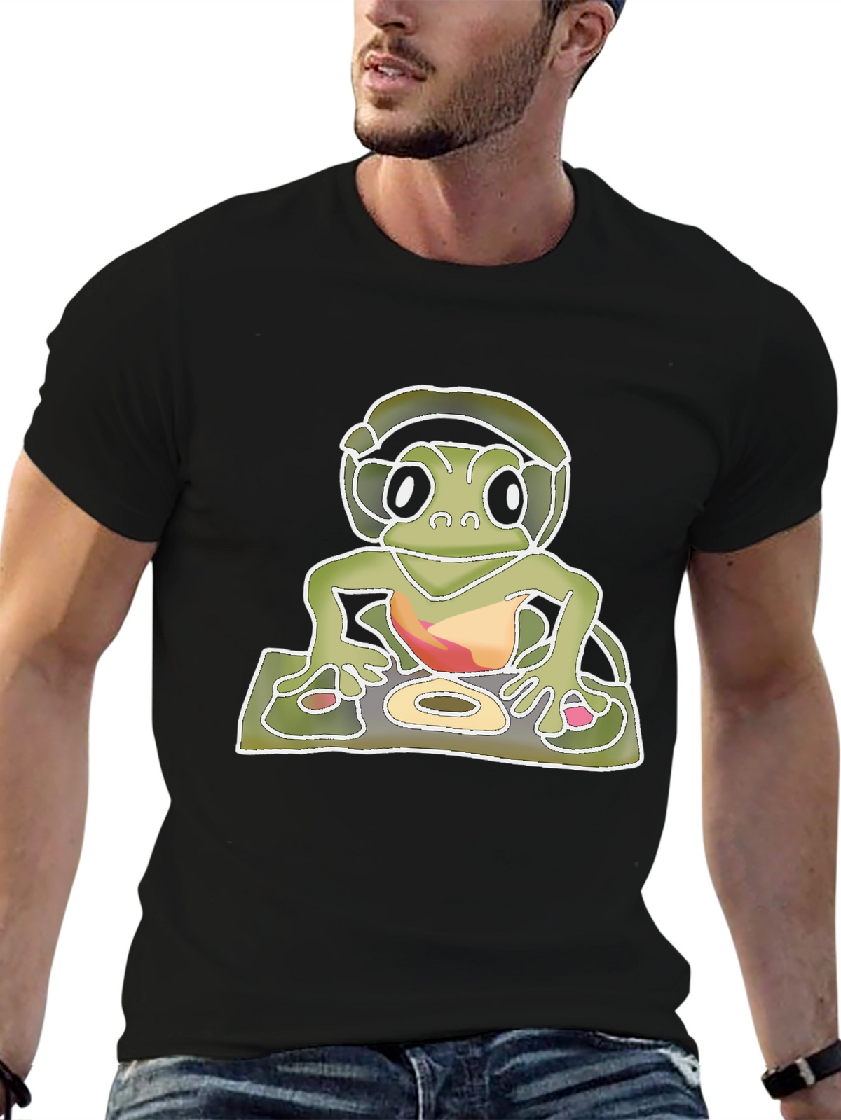 DJ Turtle Graphic T-Shirt - Cool & Unique Design