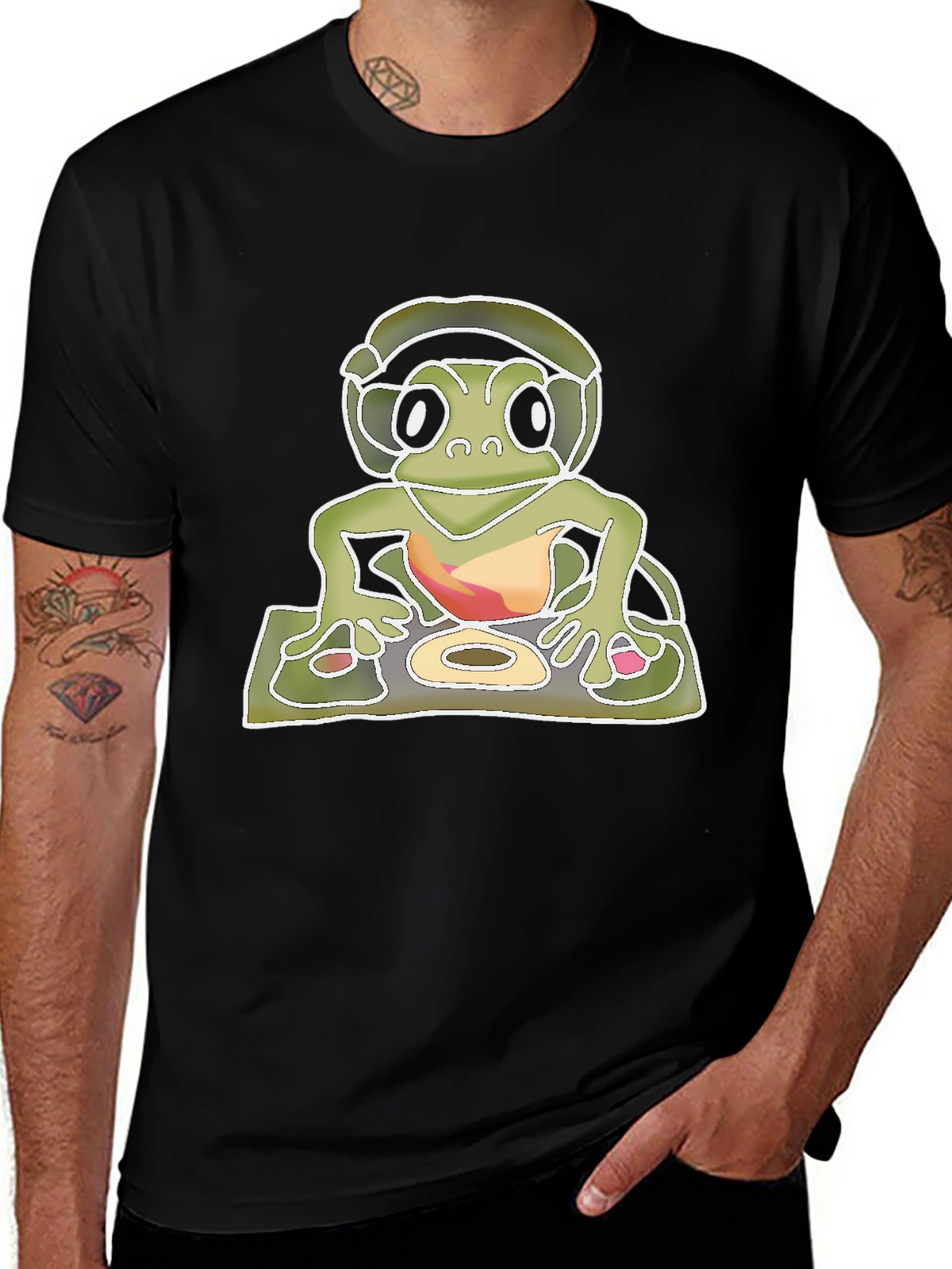 DJ Turtle Graphic T-Shirt - Cool & Unique Design