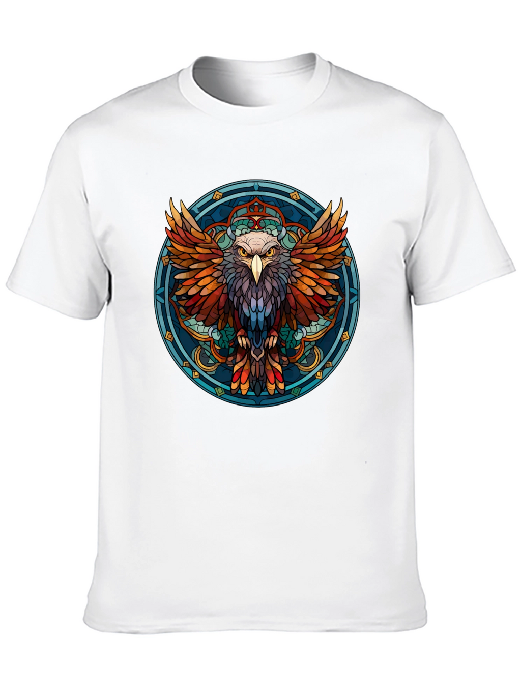 Eagle Mandala Graphic Print T-Shirt