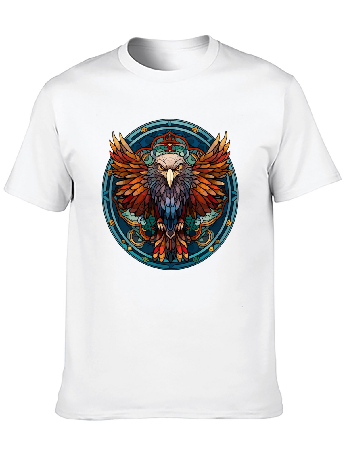 Eagle Mandala Graphic Print T-Shirt