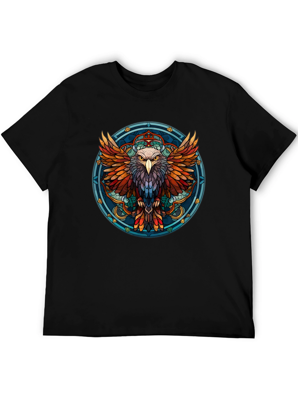 Eagle Mandala Graphic Print T-Shirt