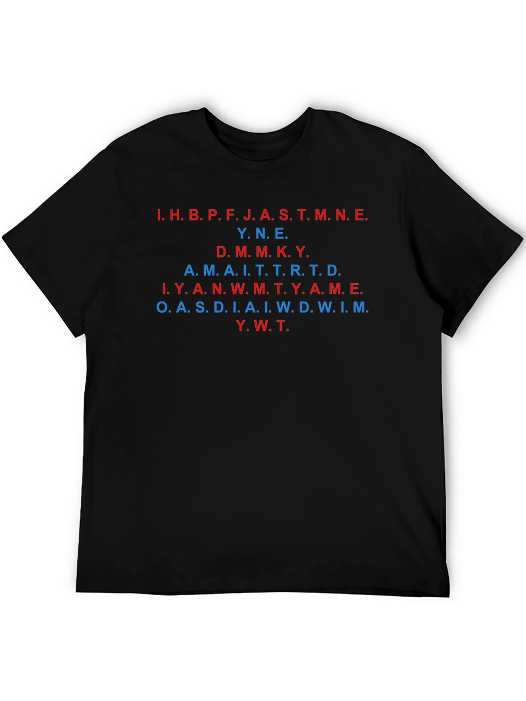 Secret Message Black T-Shirt - Read If You Can!