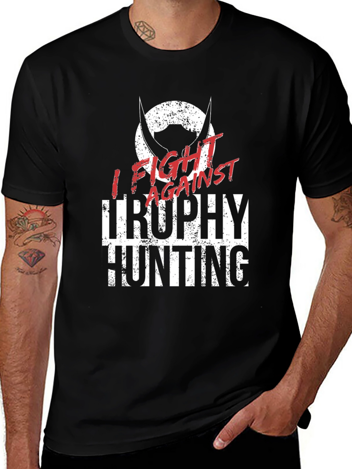 Fight Against Trophy Hunting Graphic Tee