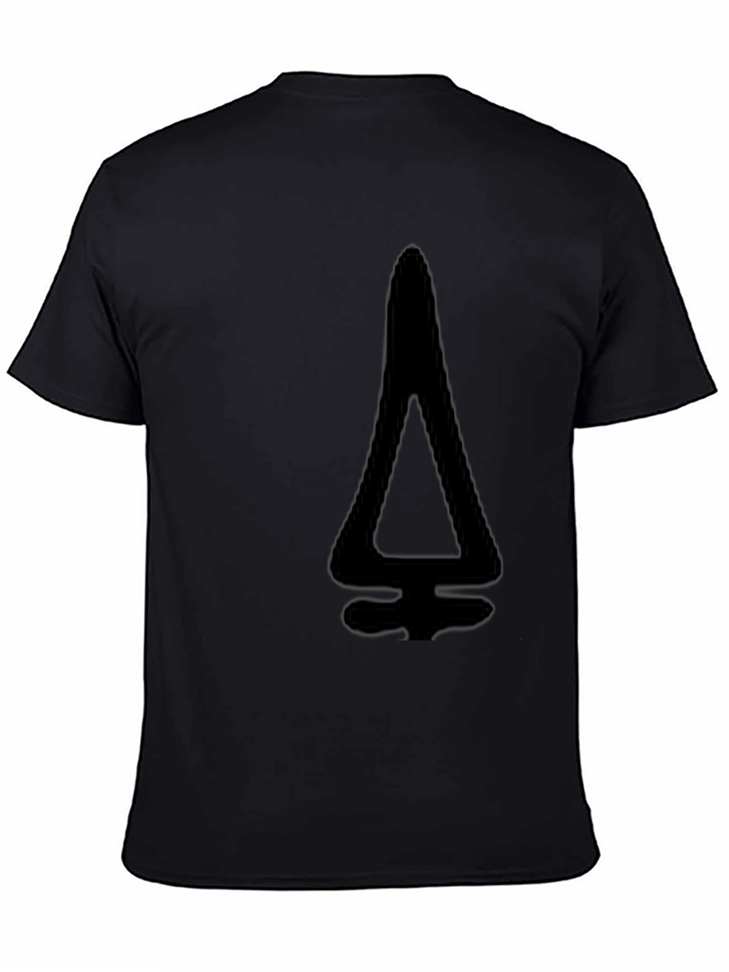 Modern Black T-Shirt with Geometric Design