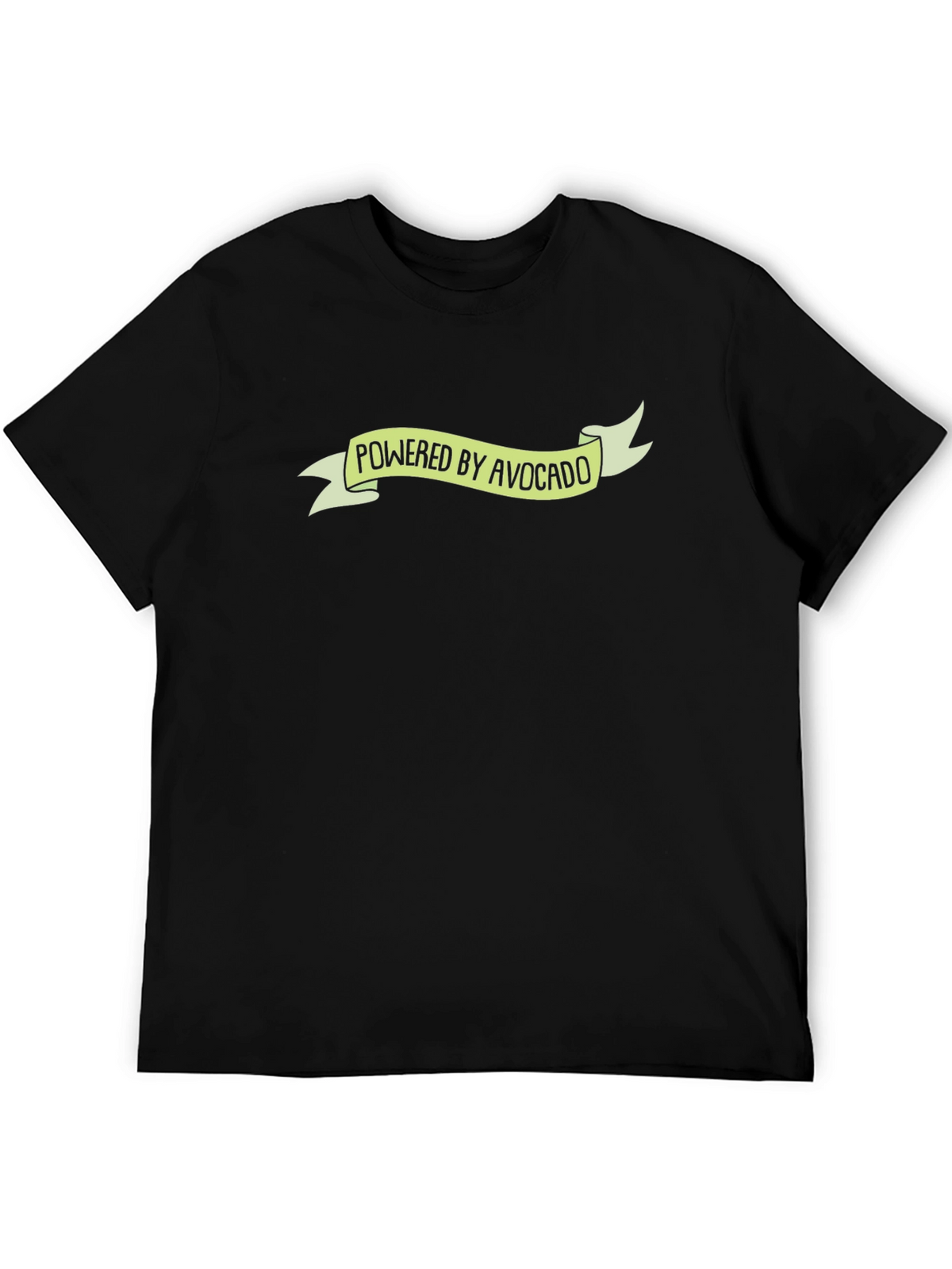 Powered by Avocado T-Shirt - Black Graphic Tee