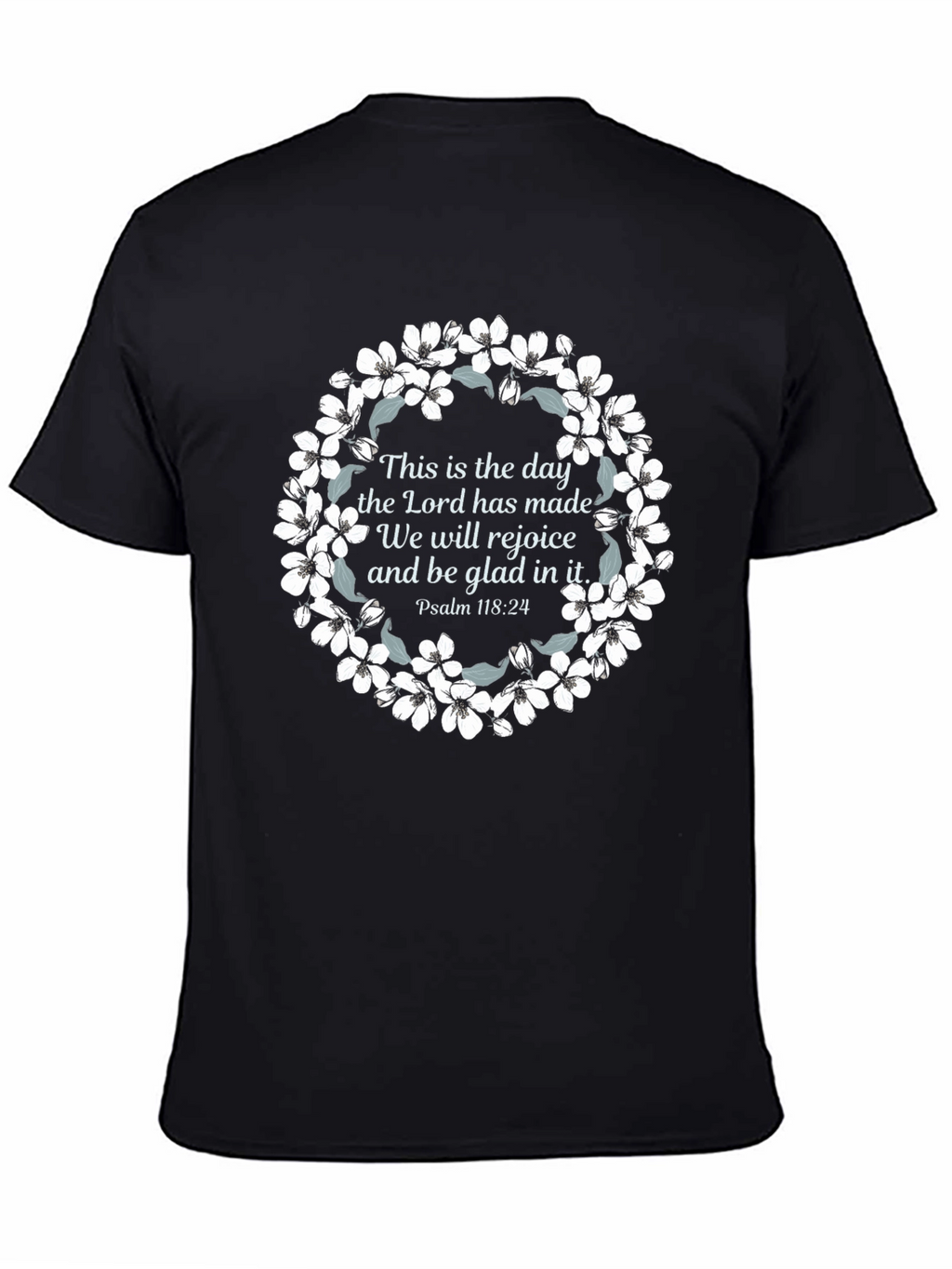 Faith-Inspired Floral Wreath T-Shirt
