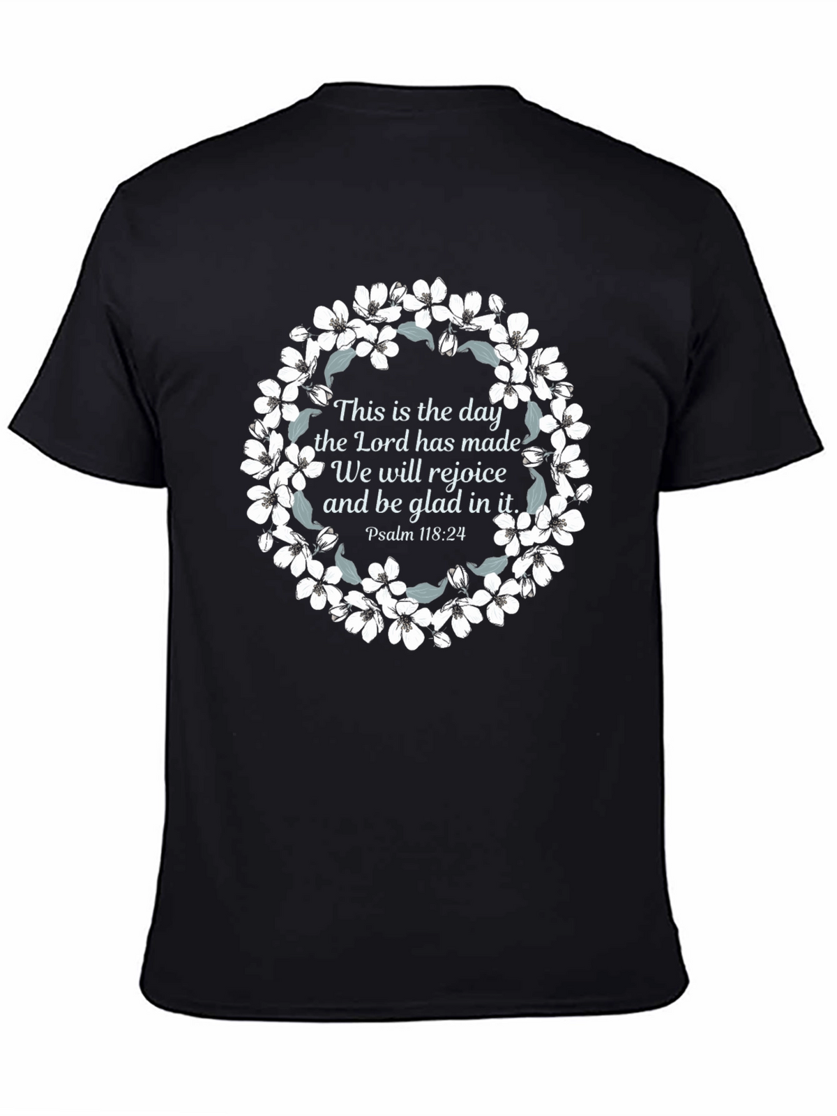 Faith-Inspired Floral Wreath T-Shirt