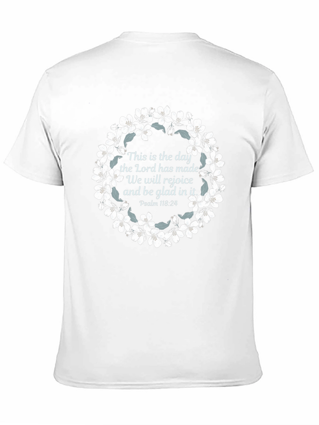 Faith-Inspired Floral Wreath T-Shirt