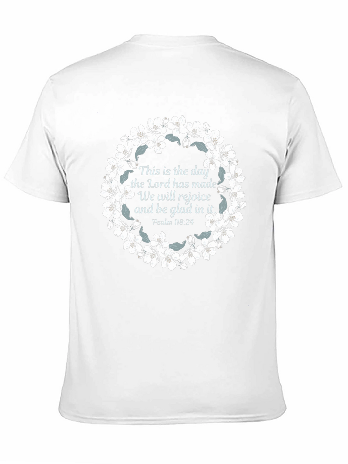 Faith-Inspired Floral Wreath T-Shirt