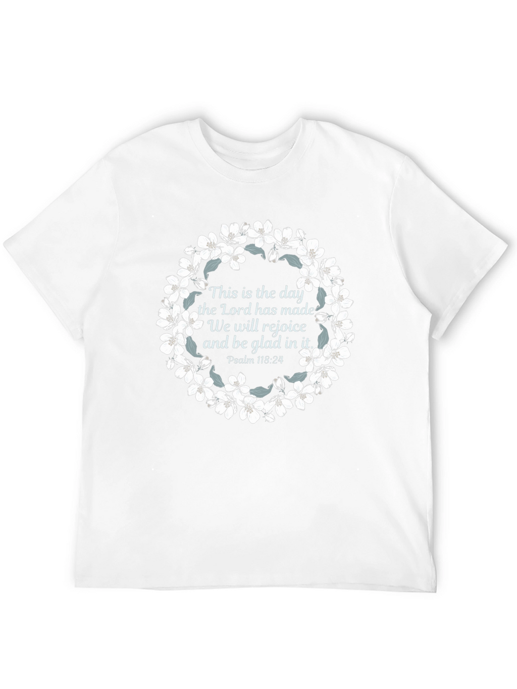 Faith-Inspired Floral Wreath T-Shirt