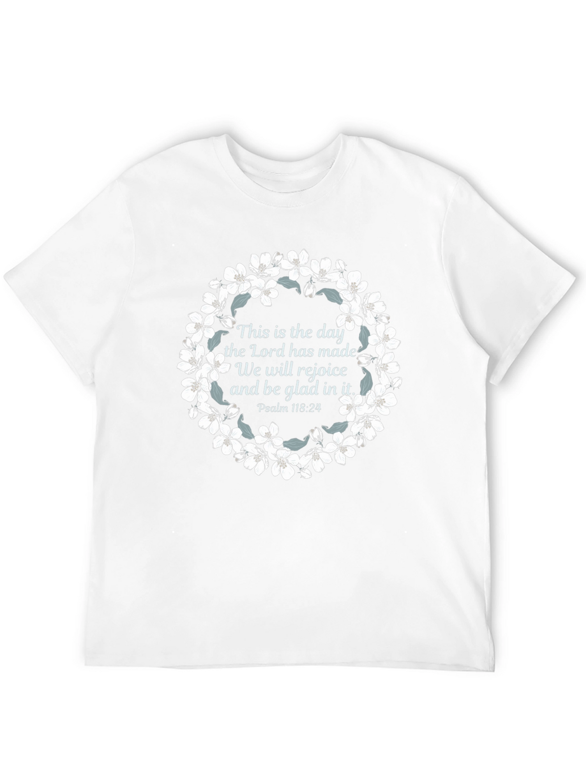 Faith-Inspired Floral Wreath T-Shirt