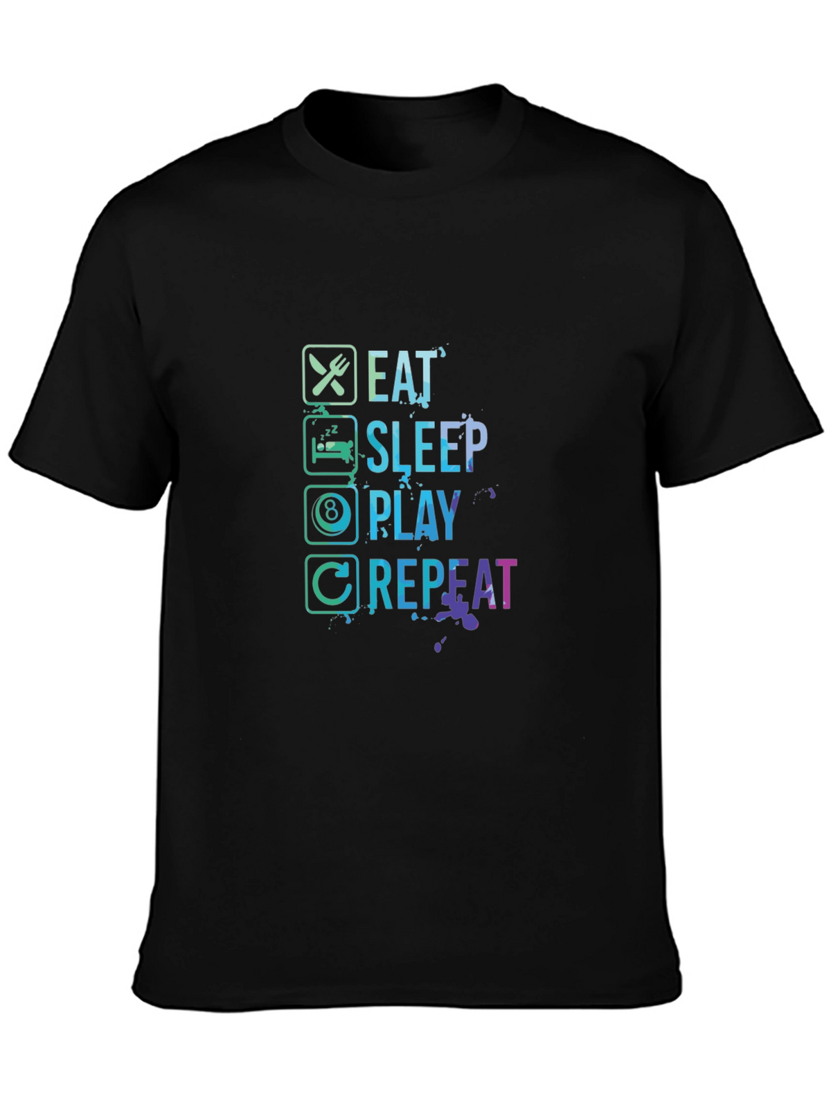 Eat Sleep Play Repeat Graphic Tee